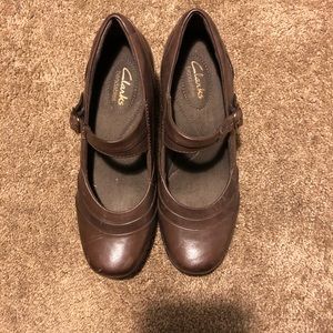 Brown Clark shoes